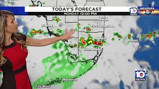 6 a.m. Monday forecast