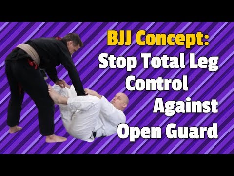 BJJ Concepts: Stop Total Leg Control Against Open Guard by Jason Scully