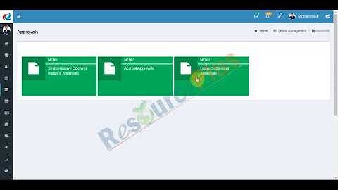 How to settle and carry forward the Annual leave eligibility in ResourcePlus HRMS application?