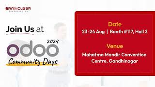 Odoo Community Days India 2024 on August 23-24 | Register today (It's Free)