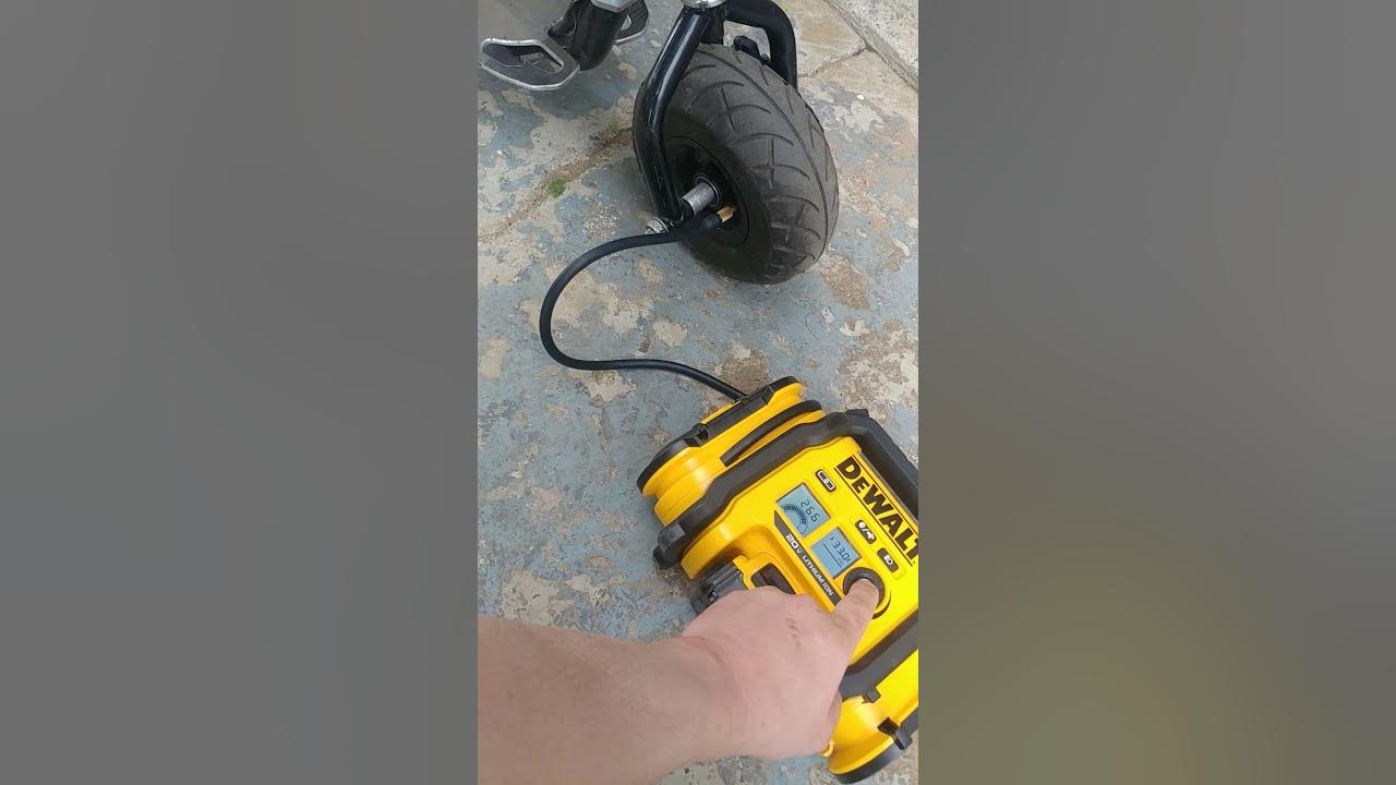 dewalt tire inflator makes filling up goped tires a breeze YouTube