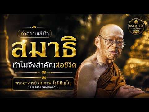 ทำความเข้าใจ สมาธิ - พระอาจารย์ สมภพ โชติปัญโญ วัดไตรสิกขาทลามลตาราม จังหวัด สกลนคร