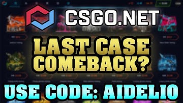 CSGO.NET Promo Code 2025 🔷 COMEBACK ON LAST CASE? 🔷 Best CSGONet Code "AIDELIO" + Free Bonus