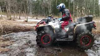 видео: Тропа оттаяла! Продлили маршрут! BRP XMR1000r VISKO4lock. картинка: Тропа оттаяла! Продлили маршрут! BRP XMR1000r VISKO4lock.