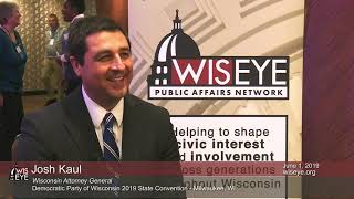 2019 Democratic Party of Wisconsin State Convention Interviews: Wisconsin Attorney General Josh Kaul