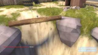 TF2 Scout fell down the hole!