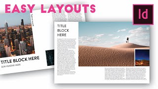 How to make BEAUTIFUL and EASY InDesign Layouts in 7 minutes. Episode 2