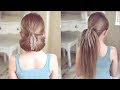 Easy infinity pony into a chignon by sweethearts hair
