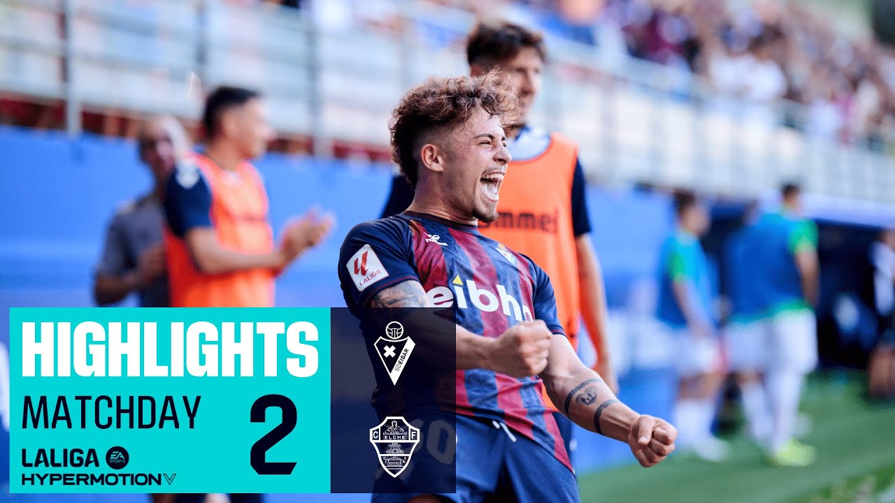 Resumen de SD Eibar vs Elche CF (2-1) - YouTube