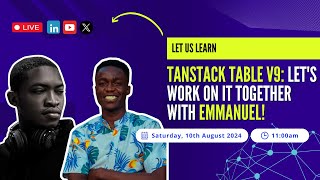 TANSTACK TABLE V9: LET'S WORK ON IT TOGETHER WITH EMMANUEL!