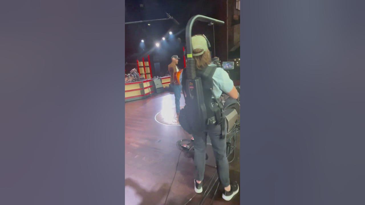 Opry film crew catching Colby Acuff’s Soundcheck