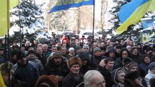 Бородянка співає гімн України 27/01/14