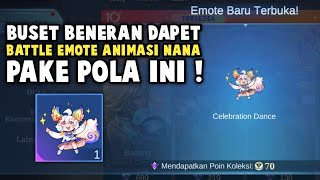 BUSET BENERAN DAPET BATTLE EMOTE ANIMASI NANA PAKE POLA INI !! JADI MURAH BANGET
