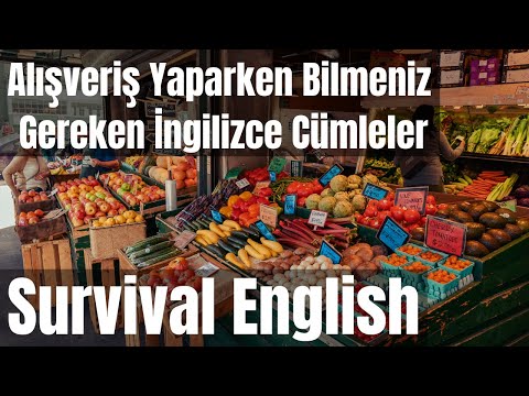 Alışveriş Yaparken Bilmeniz Gereken İngilizce Cümleler (Survival English 2)