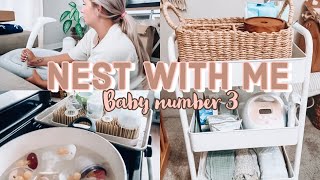 NEST WITH ME PREGNANT WITH BABY NUMBER 3 | GET IT ALL DONE | 9 MONTHS PREGNANT | Alexis Green