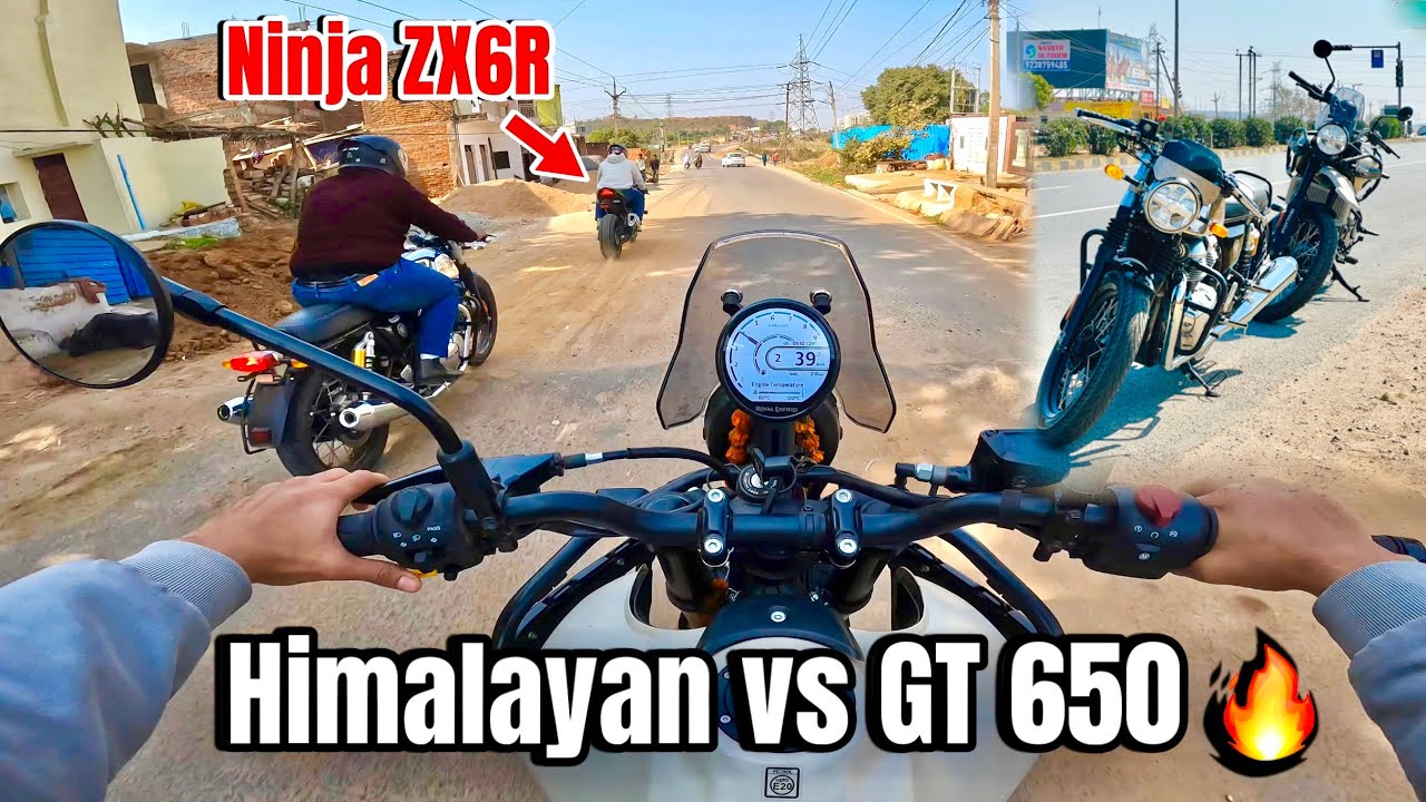 Himalayan 450 Vs Continental GT 650 : Highway & Off-Road Test | Which is Best Bike For What...?