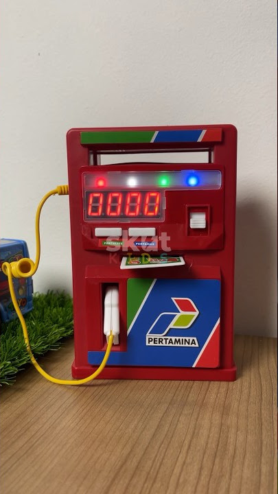 Mainan mesin pom bensin pertamini isi bensin bus tayo
