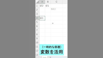 ExcelVBA【1分】変数とは一時的な部屋のこと！ #shorts