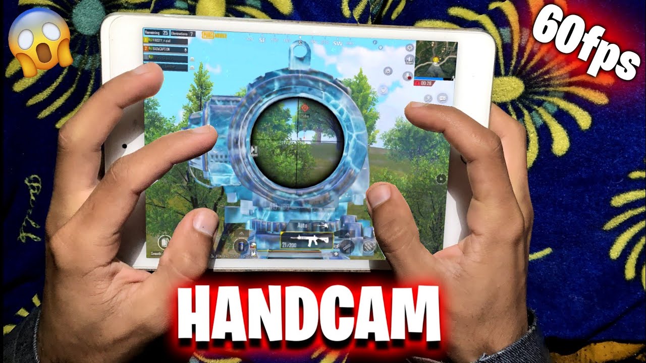 60Fps! Best HANDCAM iPad mini 5 | 5 Finger + Gyroscope | Pubg Mobile ...