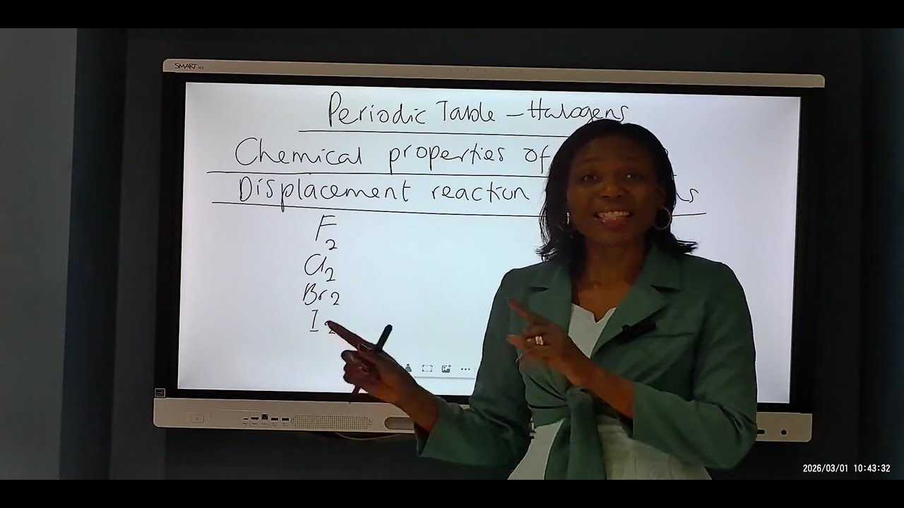 GCSE Periodic Table Part 6-Displacement reactions of halogens