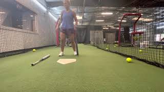 Restricted stance false angle front toss inside & outside