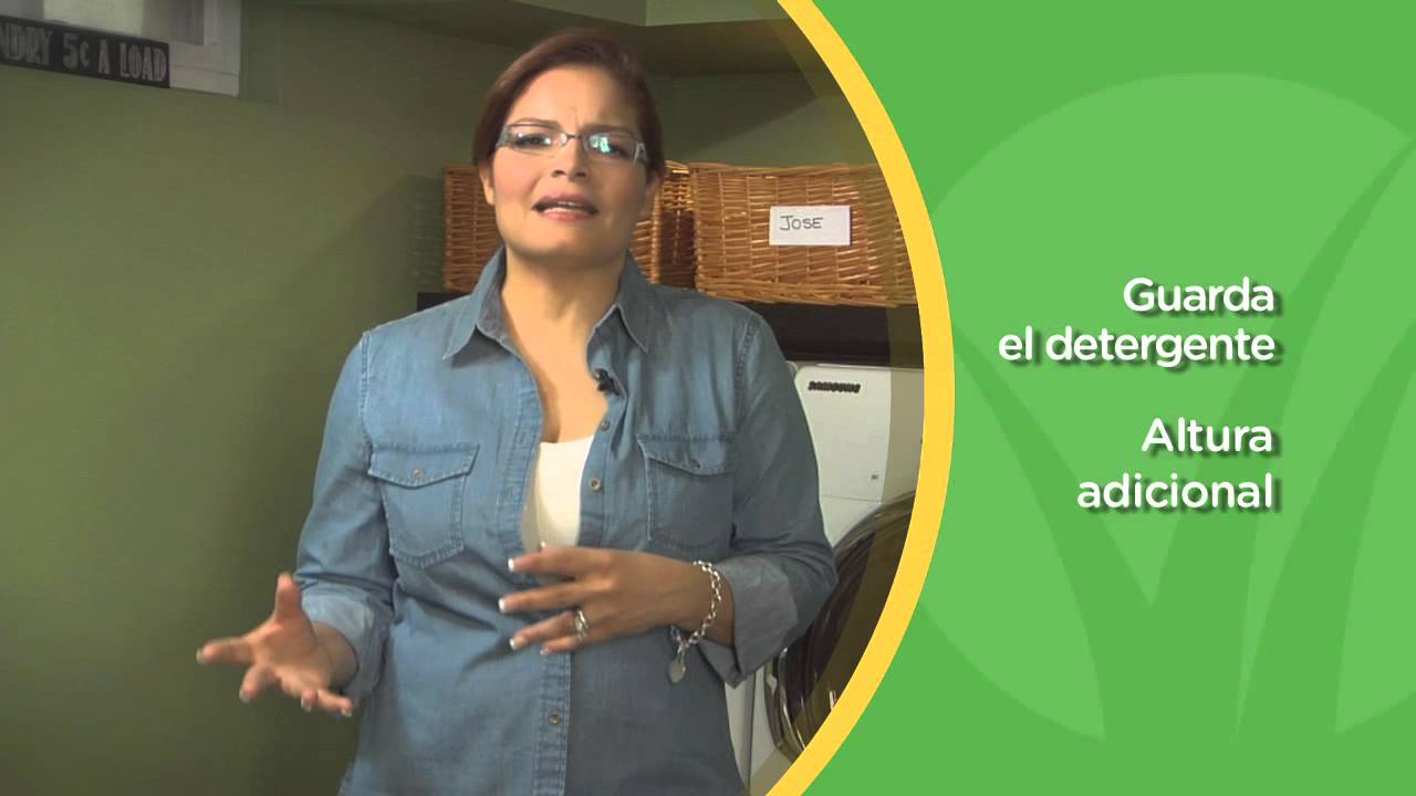 lavarropas Organizar el cuarto de lavandería en su casa