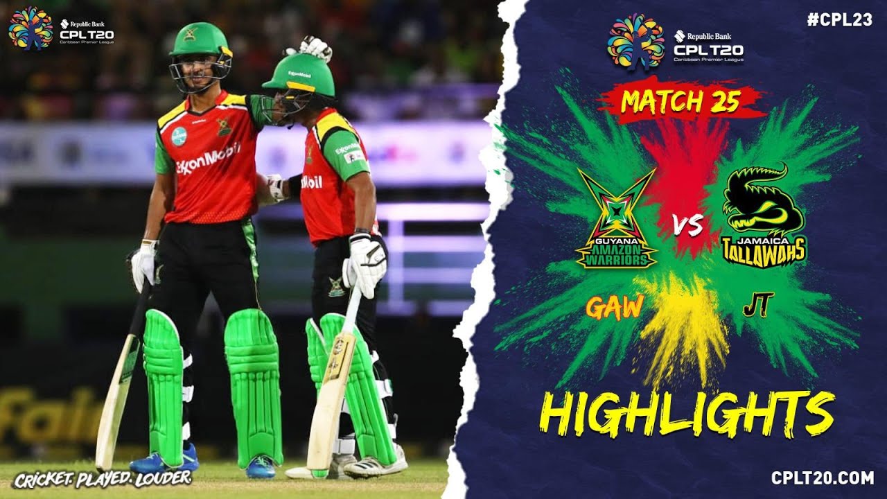 Highlights | Guyana Amazon Warriors vs Jamaica Tallawahs | CPL 2023