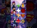 Drogan ball + Dc &amp; marvel fusion.#anime #dc #marvel #goku