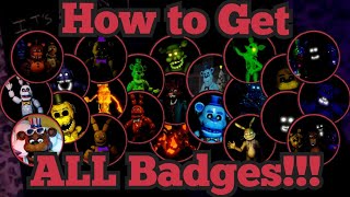 How to get ALL Badges!!! | FNAF: The Original Trilogy Roleplay | Roblox