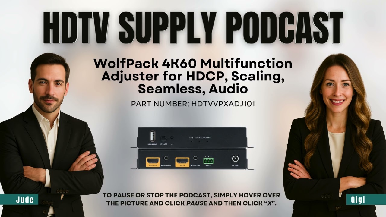 WolfPack 4K60 Multifunction Adjuster for HDCP, Scaling, Seamless, Audio