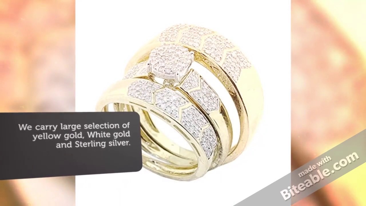 Purchase Matching Diamond Bridal Wedding Ring Sets