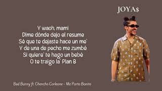 Bad Bunny ft. Chencho Corleone - Me Porto Bonito (Letra/Lyrics)