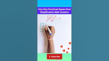 Very Nice Fractional Square Root Simplification Math Question #shorts #maths #fractional #simplify