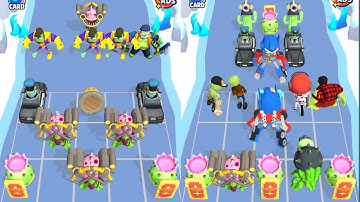Merge Zombie Monster Plants Vs Robots - Rampage, Epic Battle