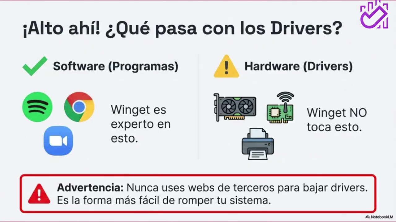 Actualizar programas y drivers con un solo comando 