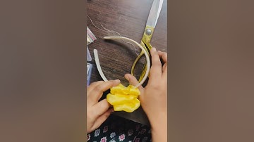 Beautiful Hair Bands Making at Home #howtomake #craft #artificialflowers #flowercraft #ytshorts