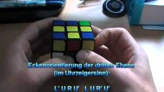 Solving The Rubiks Cube: Layer-By-Layer Method (German Tutorial) [Part 5/5]