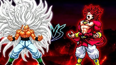 Goku SSJ Infinity Ultra Instinct V3 OP VS Limit Break Broly SSJ4 V6 OP in Jump Force Mugen