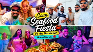 Goan Seafood Fiesta 🇬🇧 | At The Dandelion Hounslow UK | GOA VLOG | Goan Vlogger | Konkani Vlogs