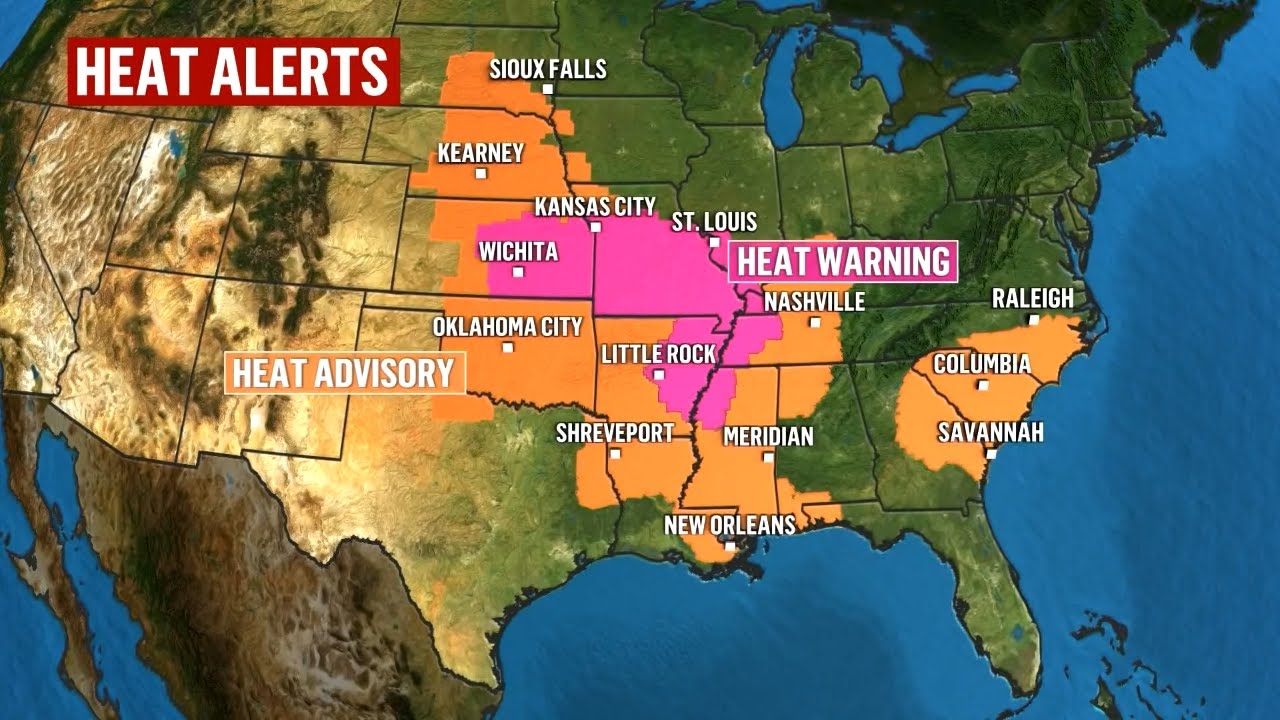 Record-Breaking Heat Blasts Millions Across The United States - YouTube