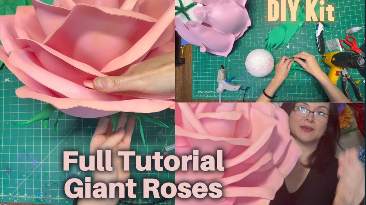 How to Make a GIANT Paper Rose 🌹 Step-by-Step DIY Tutorial | Amazing Giant Flowers