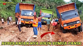 The bravery of the Hino and Fuso trucks, almost overturning, makes bosses and drivers panic by Anak Belok Official 5,402 views 2 days ago 32 minutes