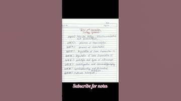 BSc 3rd semester zoology syllabus || Bsc 2nd year zoology syllabus || #viral #shorts #bscnotes