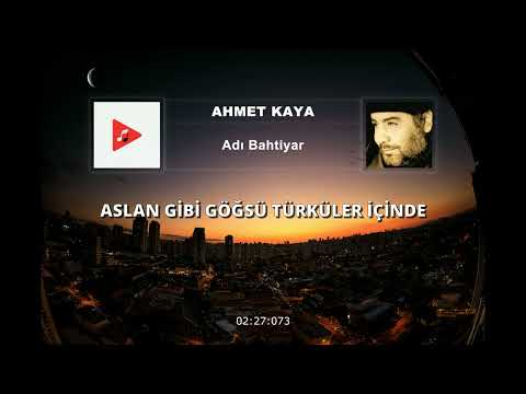 Ahmet Kaya - Adı Bahtiyar (Sözleri) | 4K