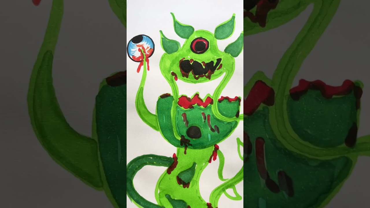 Sprunki Vineria attacking by Monster  Tree 