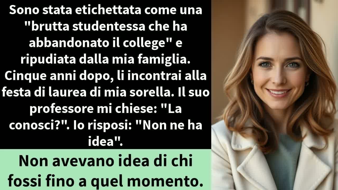Sono stata etichettata come una ＂brutta studentessa che ha abbandonato il college＂ e ripudiata dalla