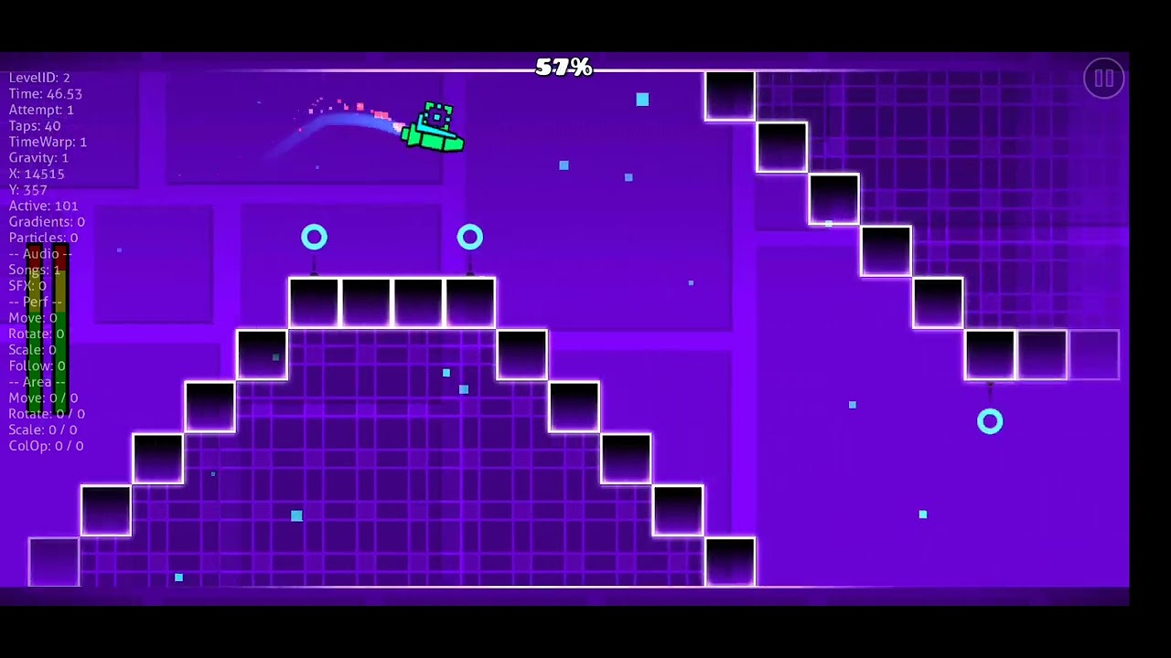 Segundo nivel de geometry dash - YouTube