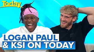 Logan Paul and KSI crazy appearance on Today Show Australia
