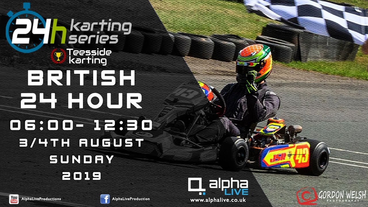 British 24 Hour Kart Race 2019 LIVE from Teesside 0600 to 1230 YouTube
