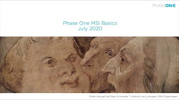 Webinar - Multispectral Basics | Phase One Cultural Heritage
